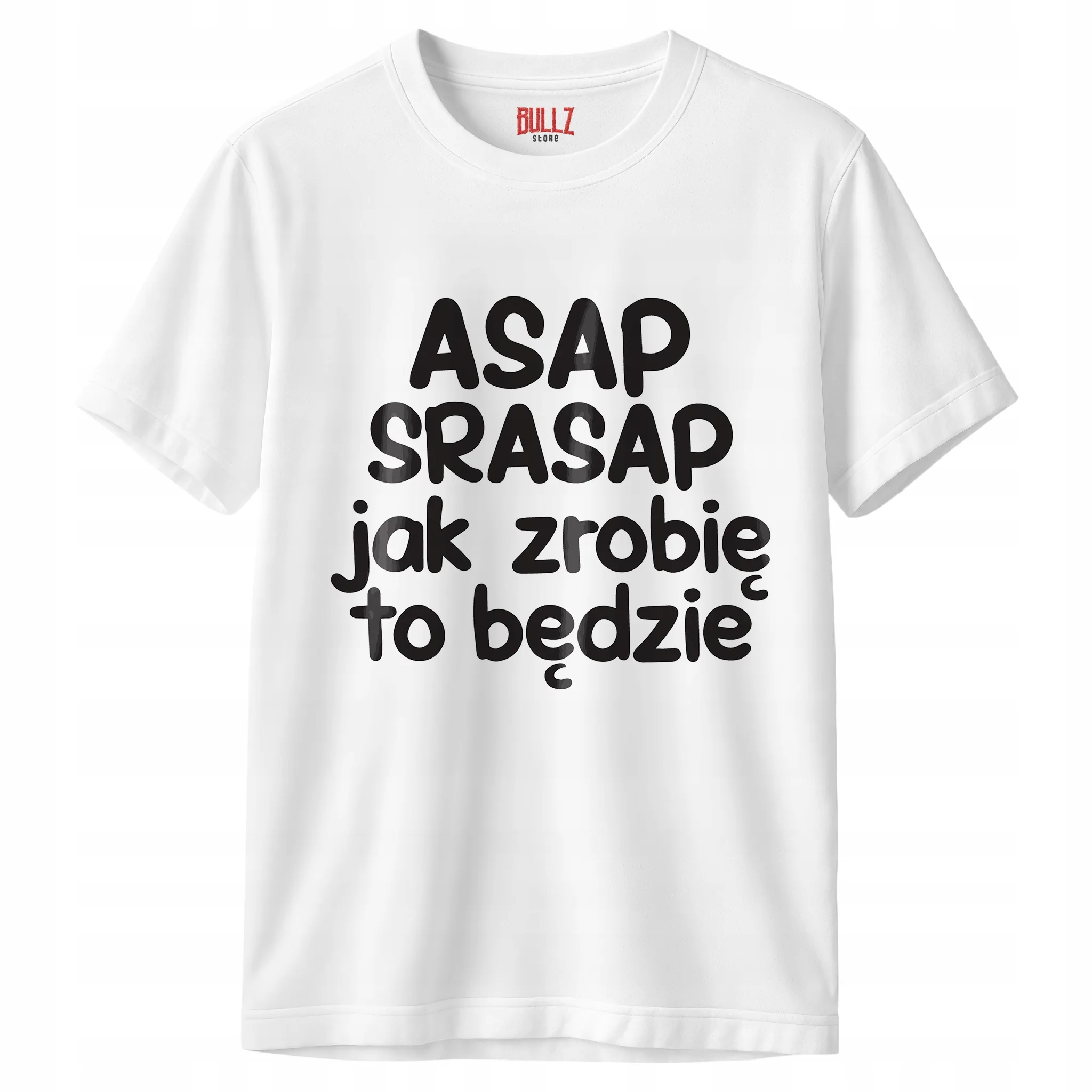 Koszulka biała męska ASAP SPRASAP Jak Zrobię To Będzie Prezent