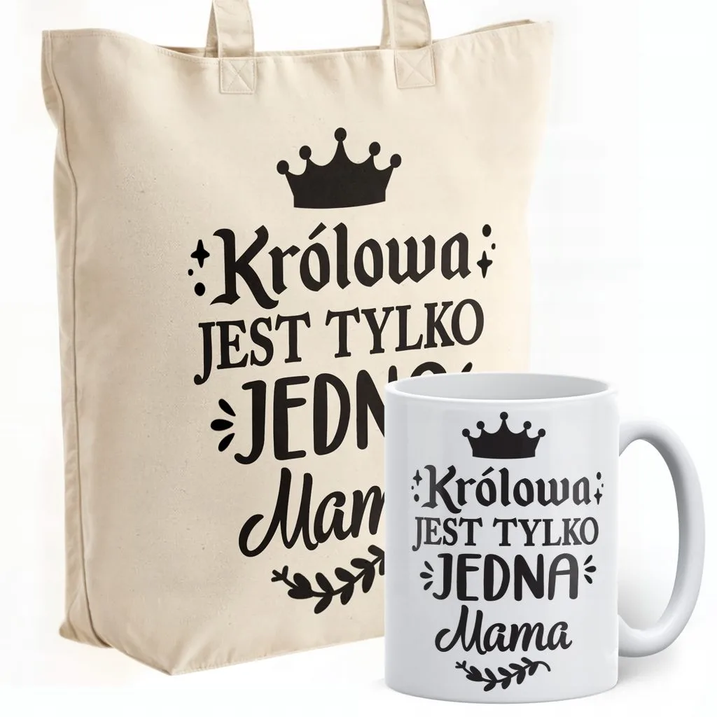 Zestaw Kubek + Torba Premium Dzień Matki Dla Mamy Prezent Upominek