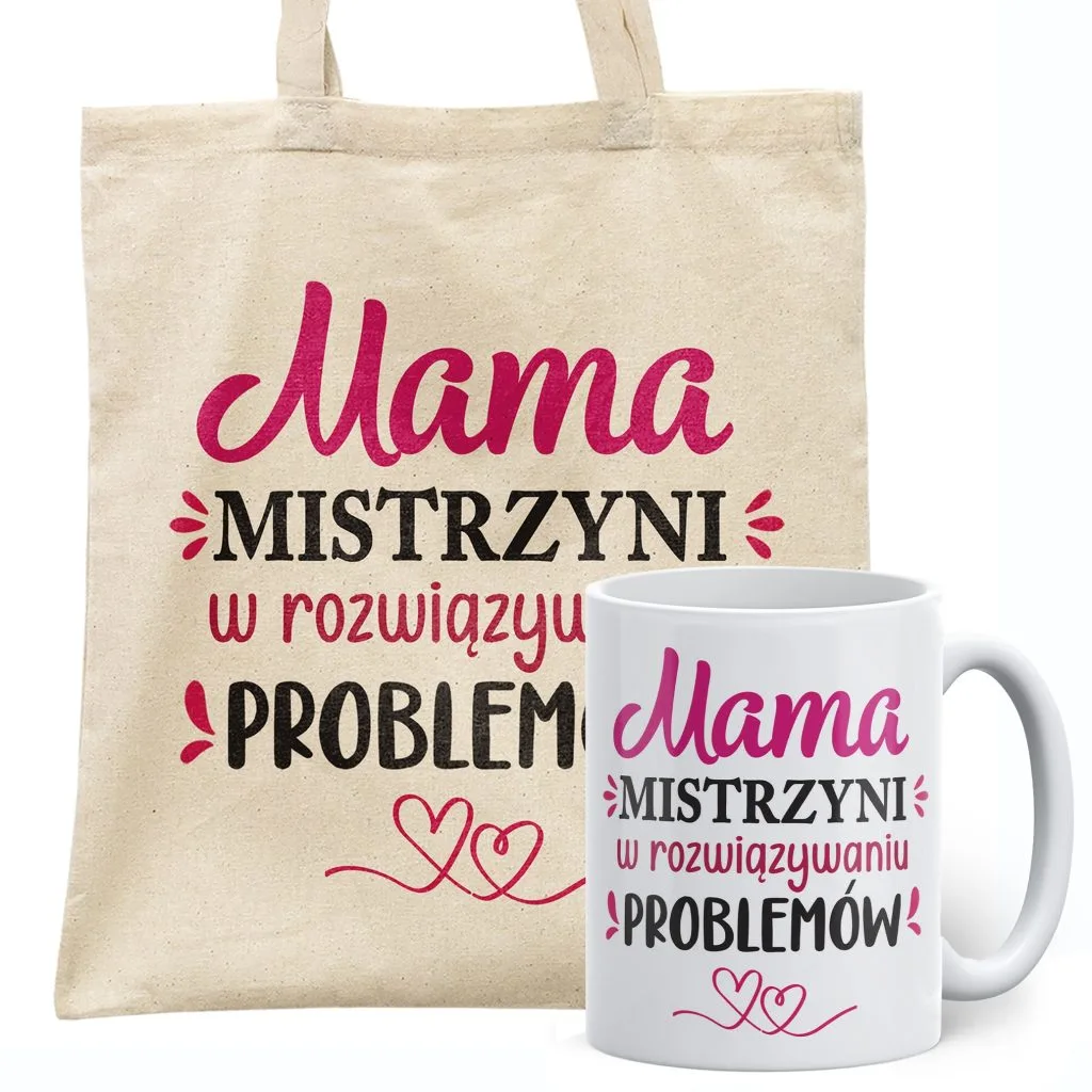 Zestaw Kubek + Torba Dzień Matki Dla Mamy Prezent Upominek
