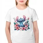 Koszulka biała dziecięca Stitch Lilo i Stich Dla Fanów Bajki