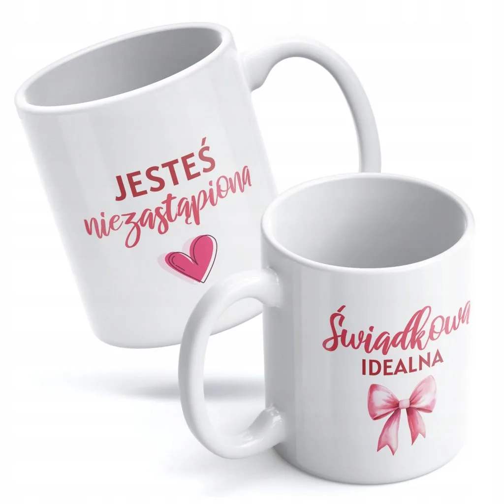 Kubek ceramiczny 330 ml Świadkowa Idealna Dla Świadkowej Prezent Ślub