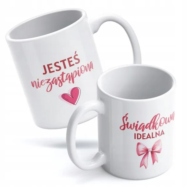 Kubek ceramiczny 330 ml Świadkowa Idealna Dla Świadkowej Prezent Ślub