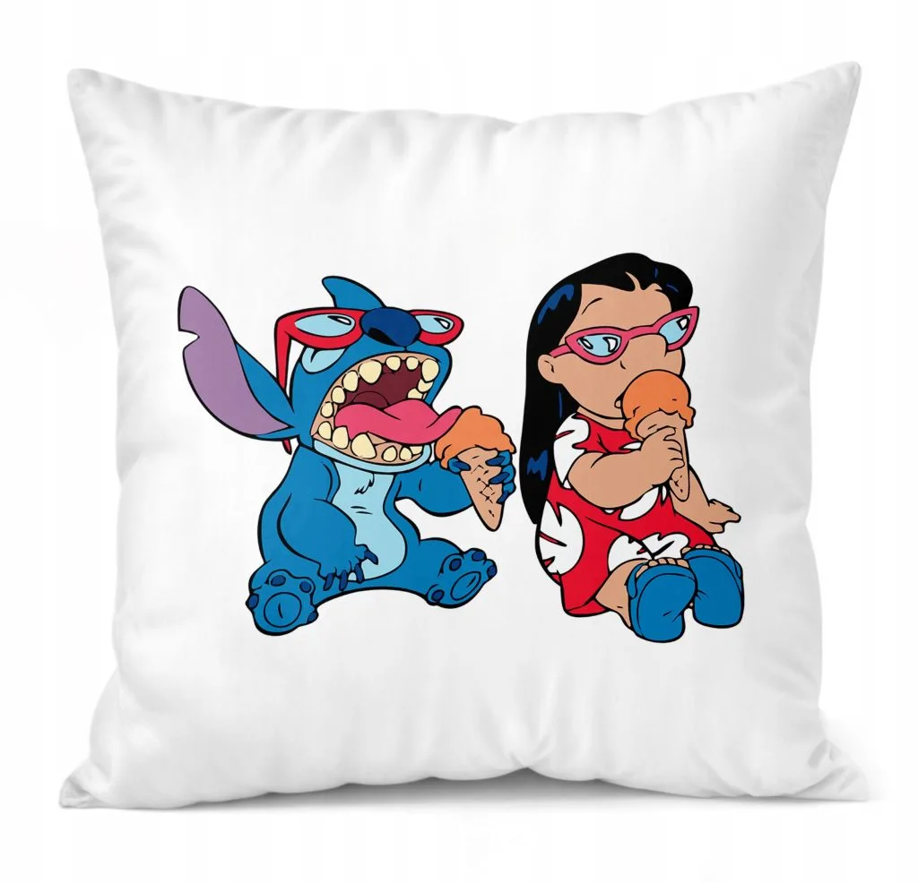 Poduszka 38x38cm Stitch Lilo i Stich Bajka Dla Dzieci Prezent