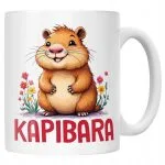 Kubek ceramiczny Kapibara Capybara Zwierzak Słodki Dla Dzieci Prezent