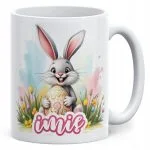 Kubek ceramiczny Wielkanocny Personalizowany Z okazji Świąt Wielkanocnych