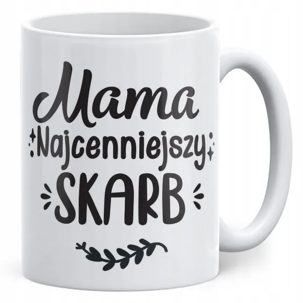 Kubek ceramiczny Dzień Matki Dla Mamy Prezent Mama Najcenniejszy Skarb