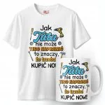 Zestaw Kubek + Koszulka Dzień Ojca Dla Taty Tata Majster Prezent