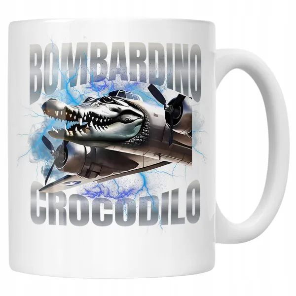 Kubek ceramiczny Bombardino Crocodilo viral tiktok brainrot