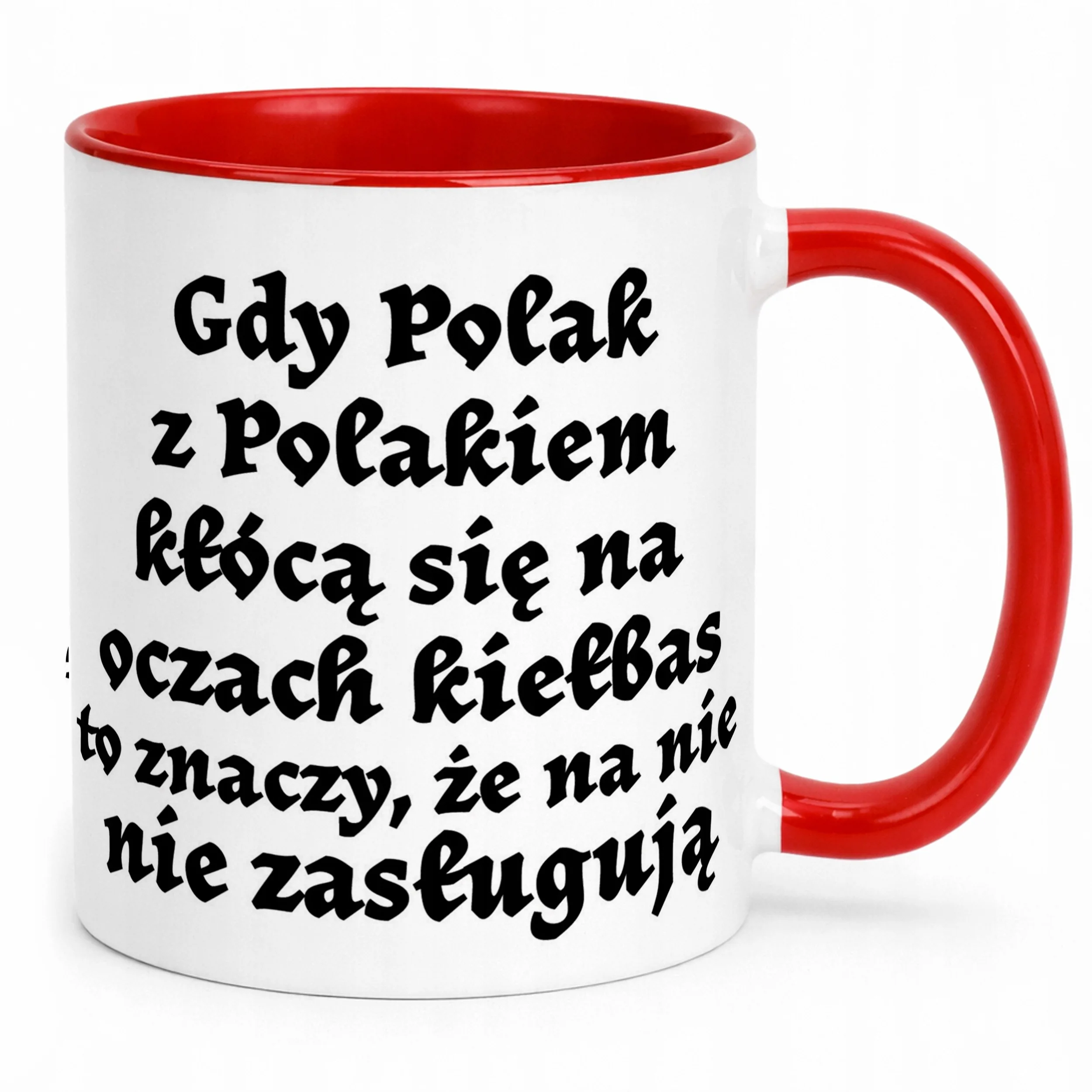 Kubek ceramiczny 1670 Gdy Polak z Polakiem Dla Fanów Serialu Prezent