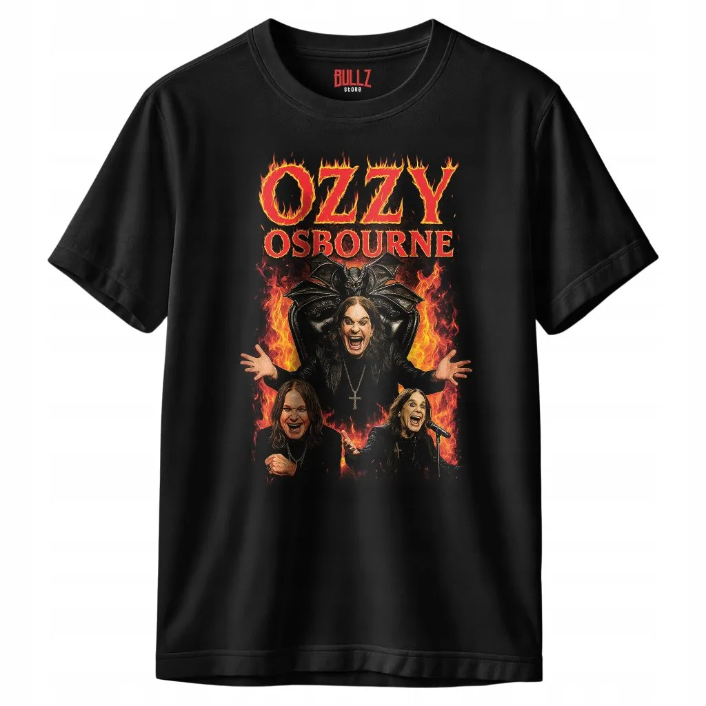 Koszulka czarna męska Ozzy Osbourne Black Sabbath Dla Fanów