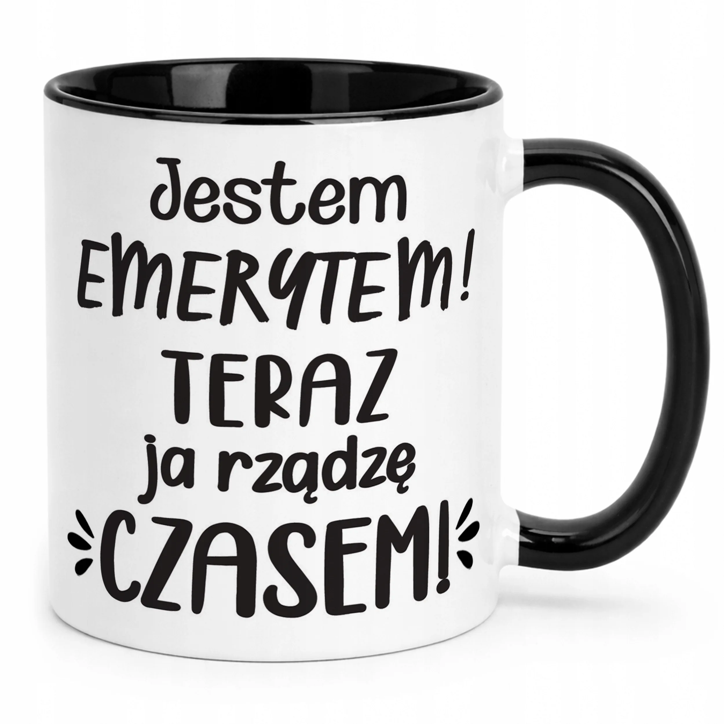Kubek Czarny z okazji Emerytury Dla Emeryta Prezent Upominek