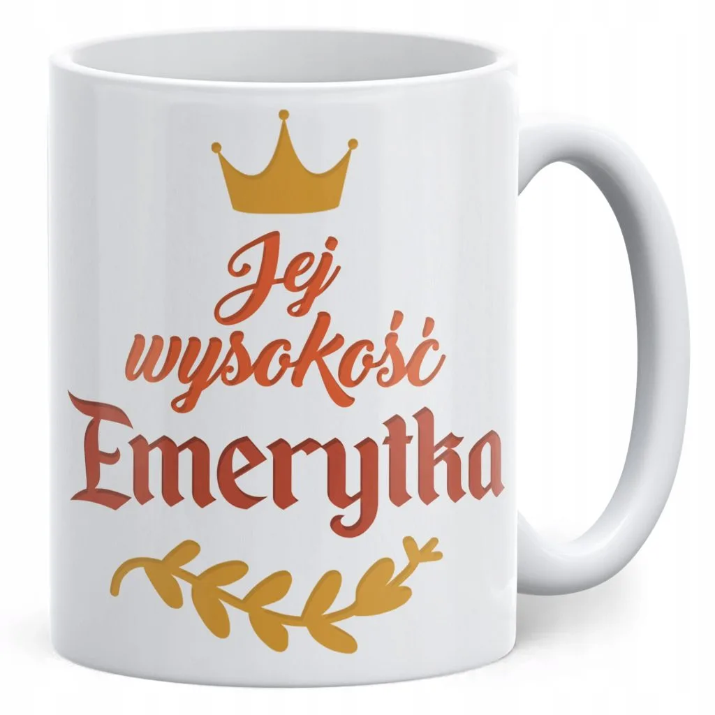 Kubek ceramiczny z okazji Emerytury Dla Emerytki Prezent Upominek