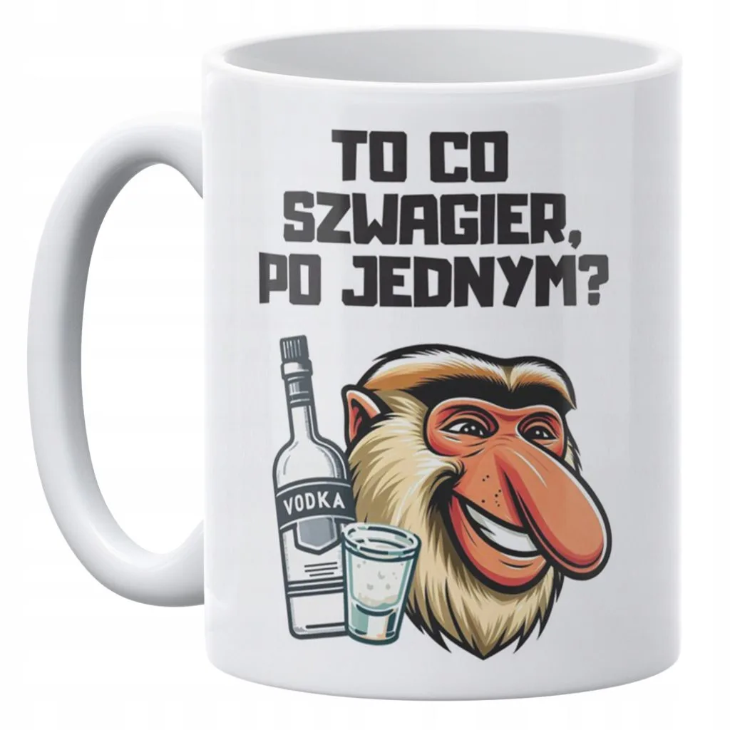 Kubek ceramiczny 330 ml Janusz Nosacz To Co Szwagier Zabawny Prezent