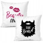Zestaw Poduszek Walentynkowy Walentynek Beauty and The Beard Prezent