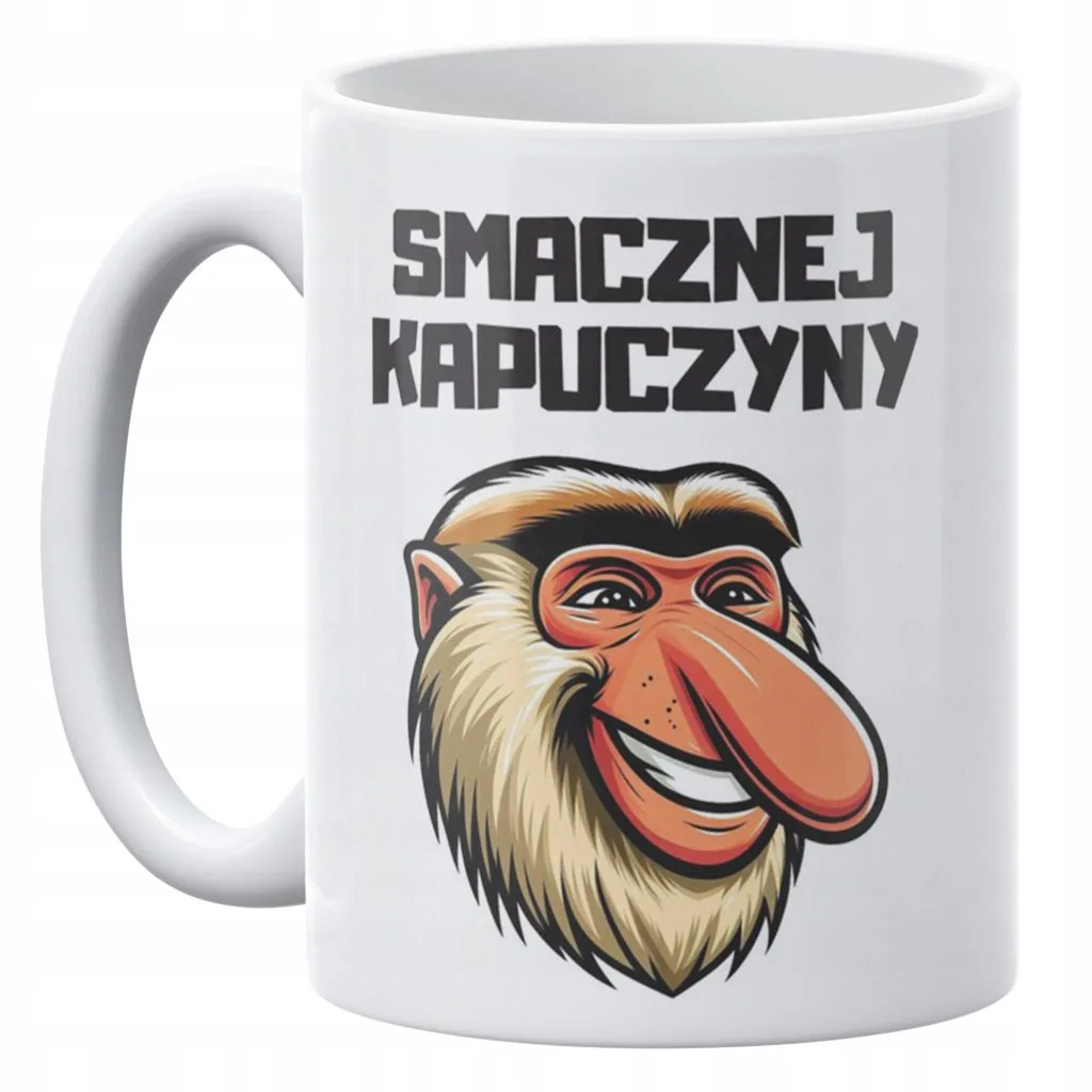 Kubek ceramiczny 330 ml Janusz Nosacz Kawa Zabawny Prezent