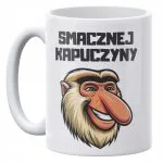 Kubek ceramiczny 330 ml Janusz Nosacz Kawa Zabawny Prezent