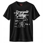 Koszulka czarna męska Personalizowana Dzień Ojca Prezent r. 3XL