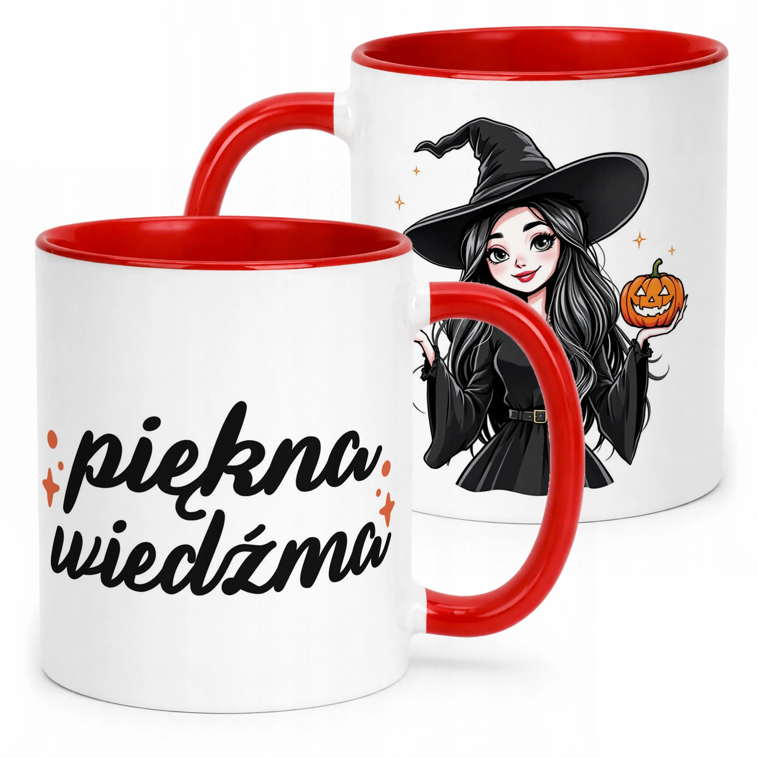 Kubek ceramiczny Halloween Piękna Wiedźma Dla Kobiety Prezent Upominek