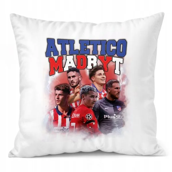 Poduszka 38x38cm Atlético Madryt Griezmann Morata Koke Oblak
