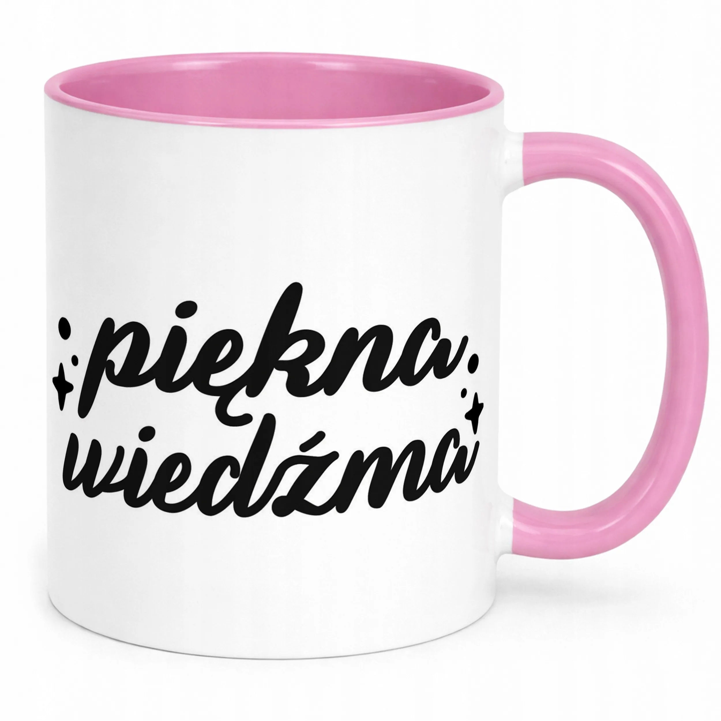 Kubek Różowy Halloween Piękna Wiedźma Dla Kobiety Prezent Upominek