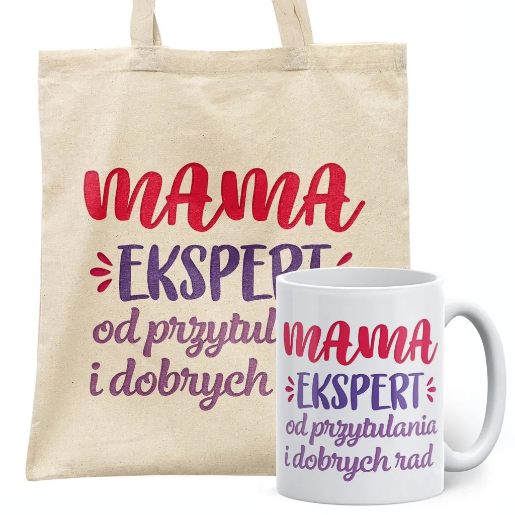 Zestaw Kubek + Torba Dzień Matki Dla Mamy Prezent Upominek