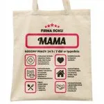 Torba bawełniana na zakupy Dzień Matki Dla Mamy Prezent Firma Mama