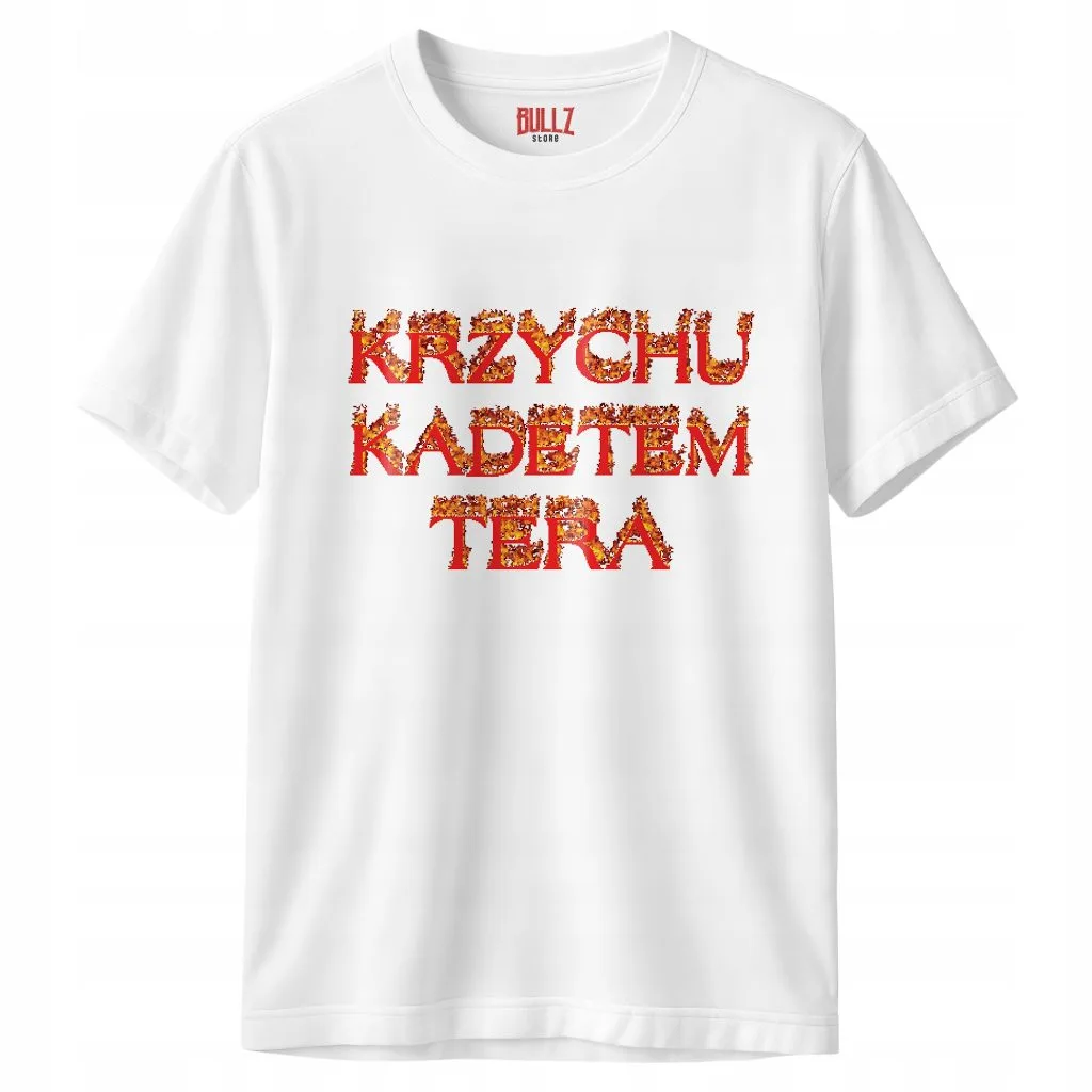 Koszulka biała męska Krzychu Kadetem Tera Memy r. 3XL