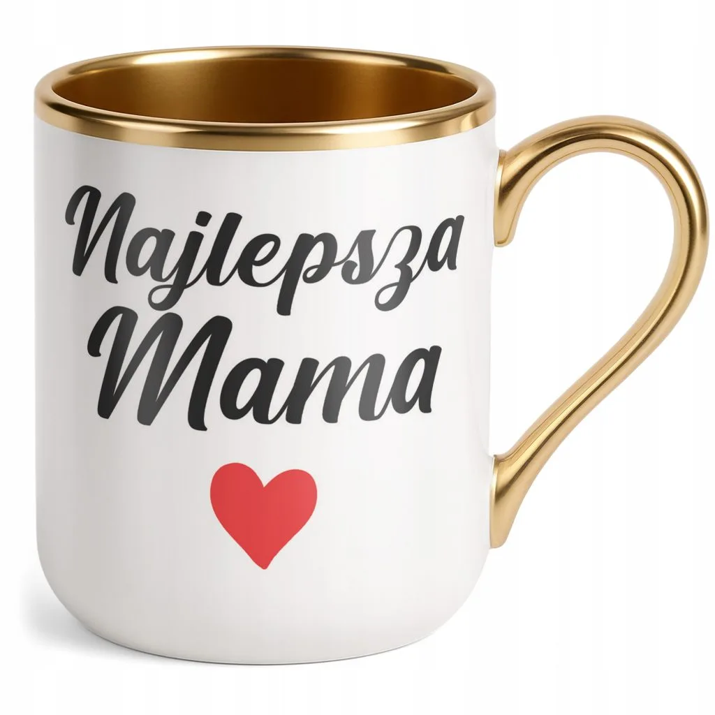 Kubek Premium Złoty Dzień Matki Dla Mamy Prezent Najlepsza Mama
