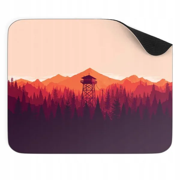 Podkładka pod mysz 22x18 cm Firewatch Yellowstone Krajobraz dla gracza