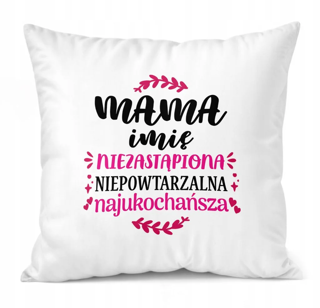 Poduszka 38x38cm Perosonalizowana Dzień Matki Dla Mamy Prezent Upominek