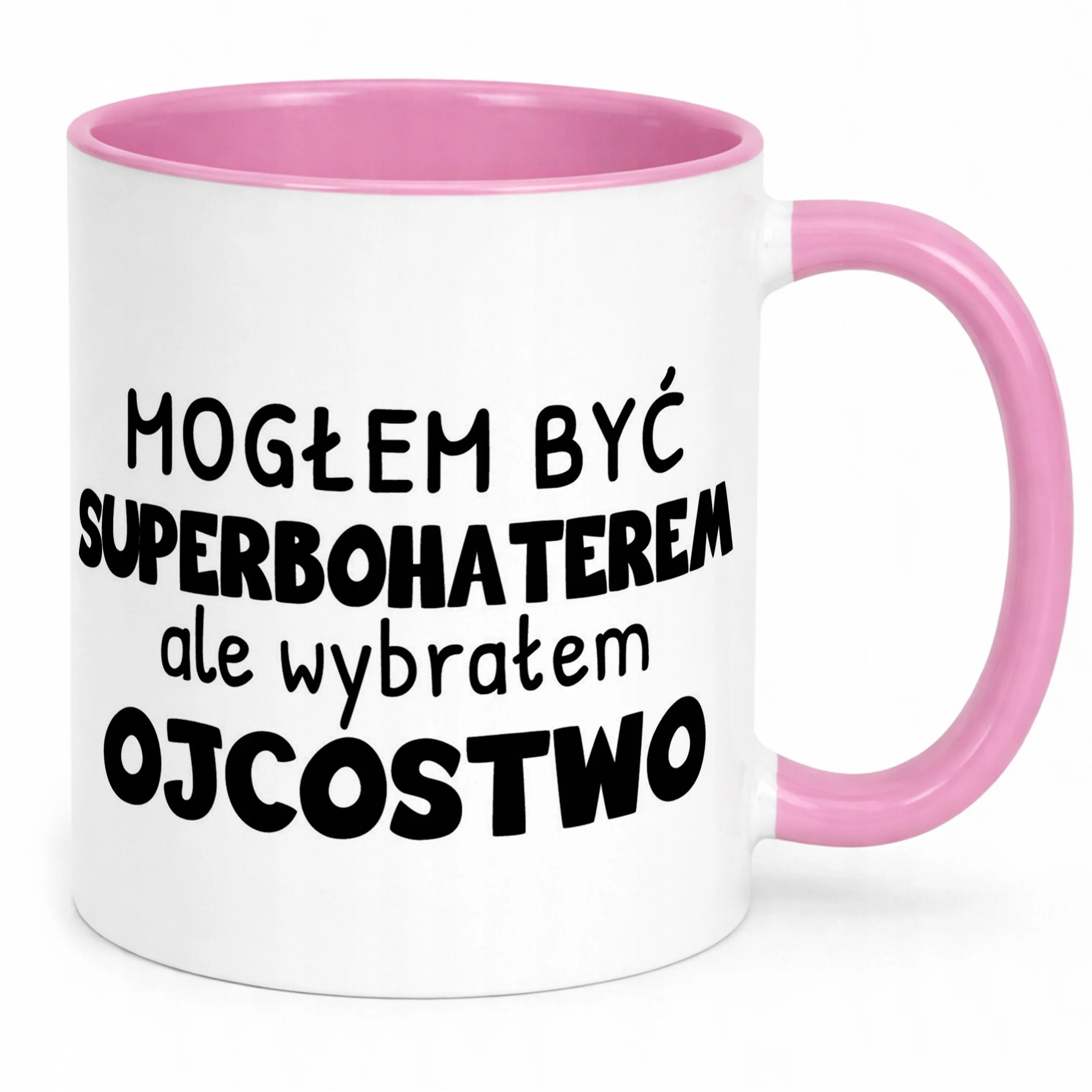 Kubek Różowy Dzień Ojca Dla Taty Mogłem Być Superbohaterem