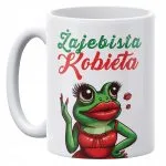 Kubek ceramiczny 330 ml Żajebista Kobieta Z okazji Dnia Kobiet Prezent