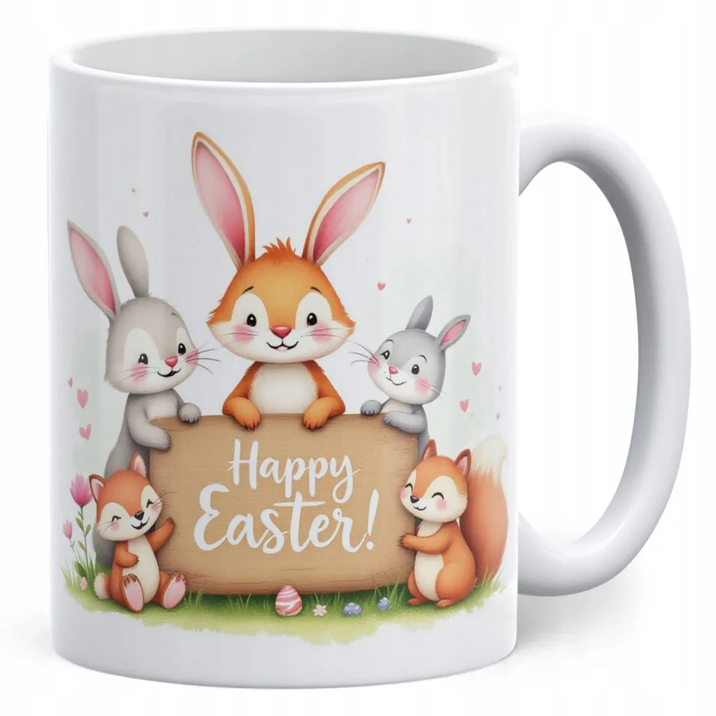 Kubek ceramiczny Wielkanocny Z okazji Świąt Wielkanocnych Happy Easter