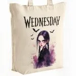 Torba bawełniana premium na zakupy Nevermore Wednesday Dla Fanów