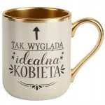 Kubek Premium Złoty Ecru Dzień Kobiet Zabawny Prezent Upominek Dla Kobiety