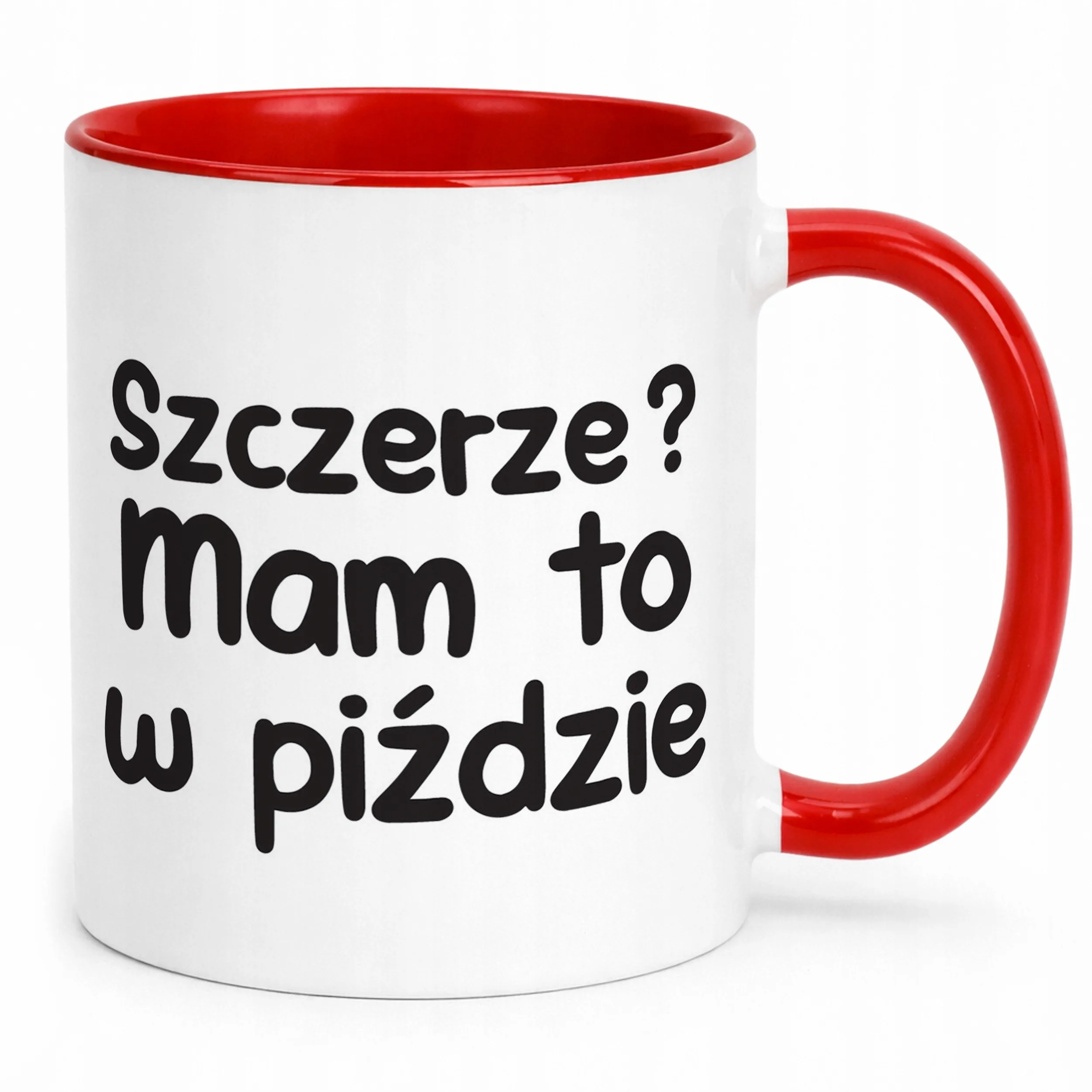 Kubek Czerwony Szczerze Mam To W Pi**zie Śmieszny Zabawny Prezent