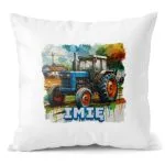 Poduszka 38×38 cm z Imieniem Traktor Farma dla dziecka