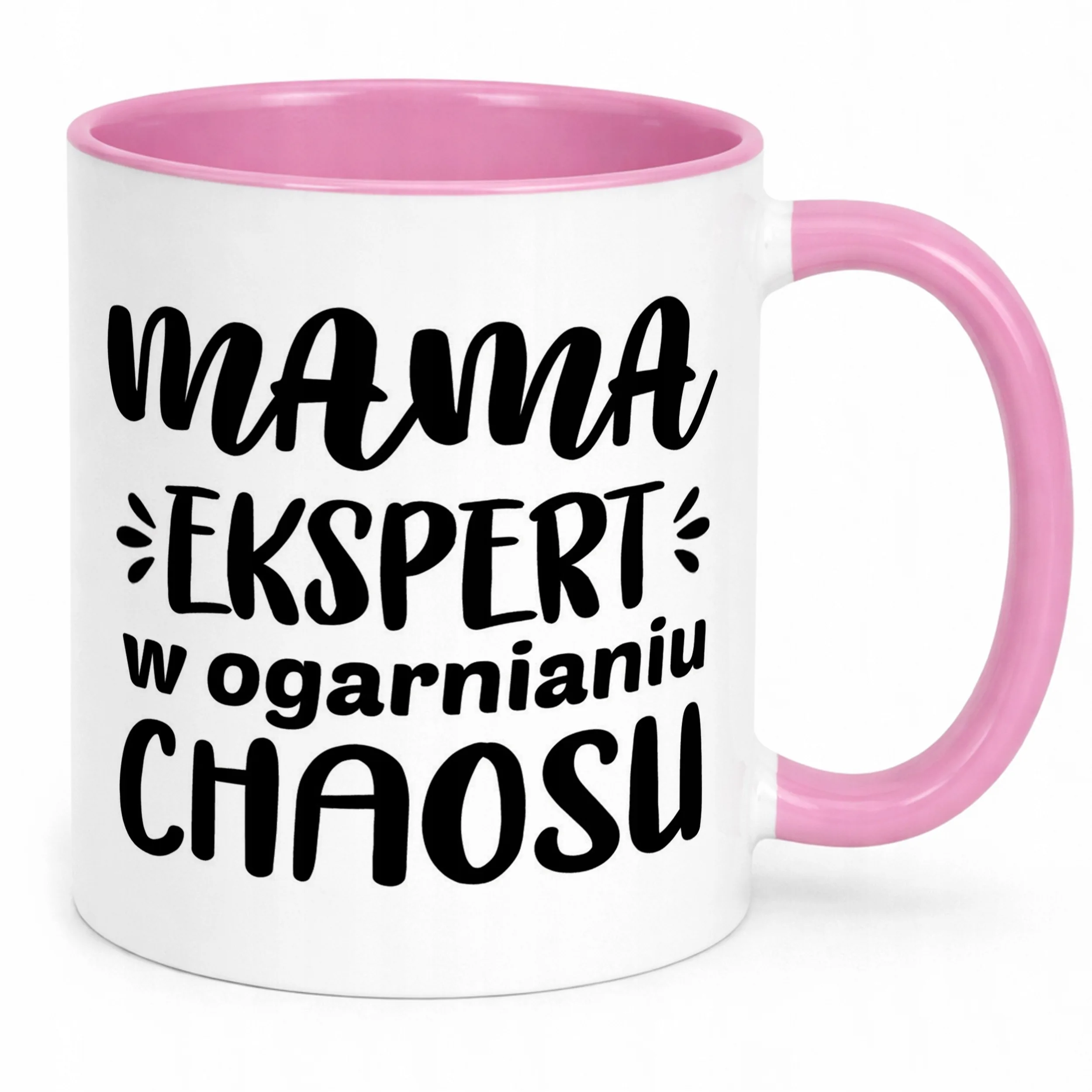 Kubek Różowy Dzień Matki Dla Mamy Prezent Ekspert W Ogarnianiu Chaosu