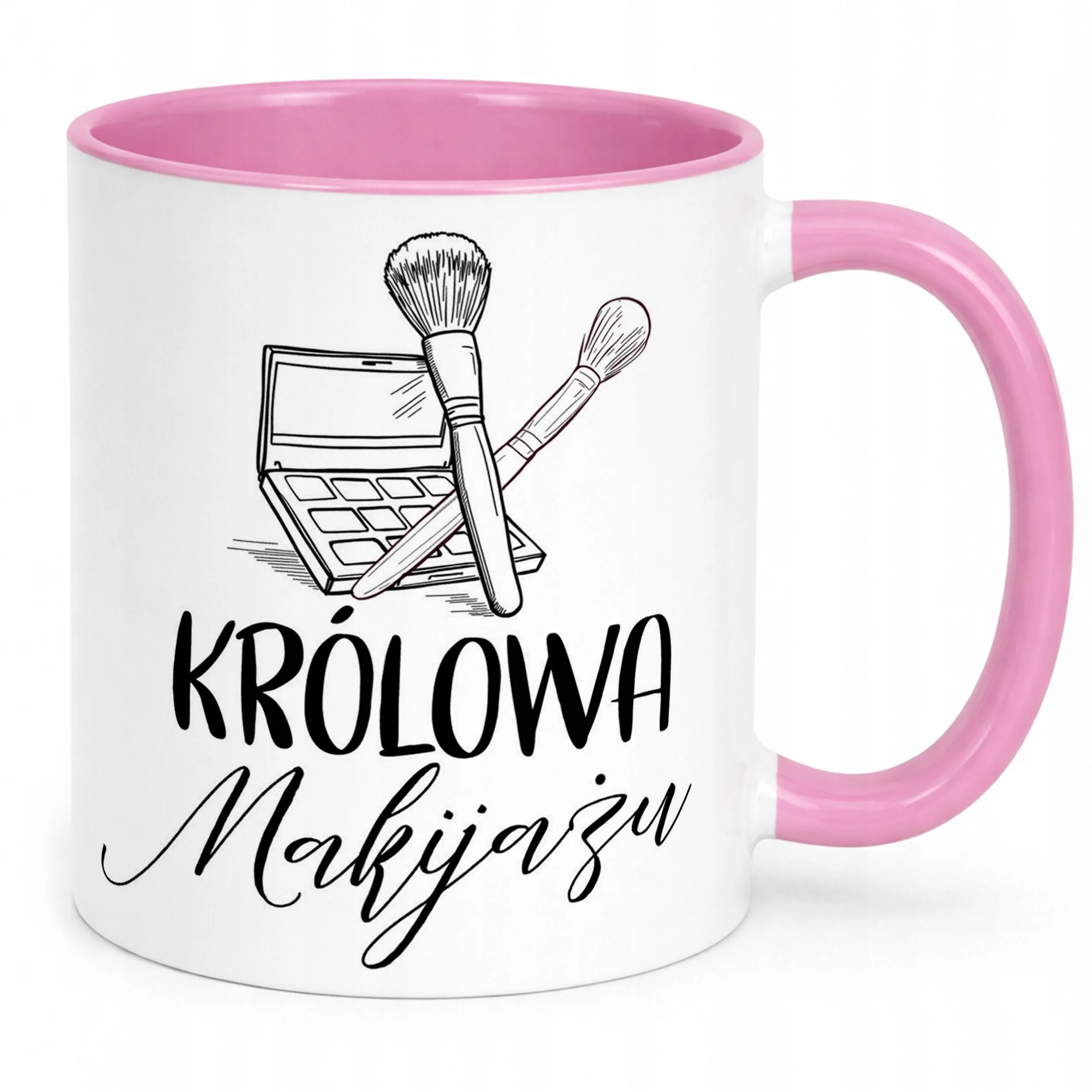 Kubek Różowy Królowa Makijażu Dla Makijażystki Prezent Upominek