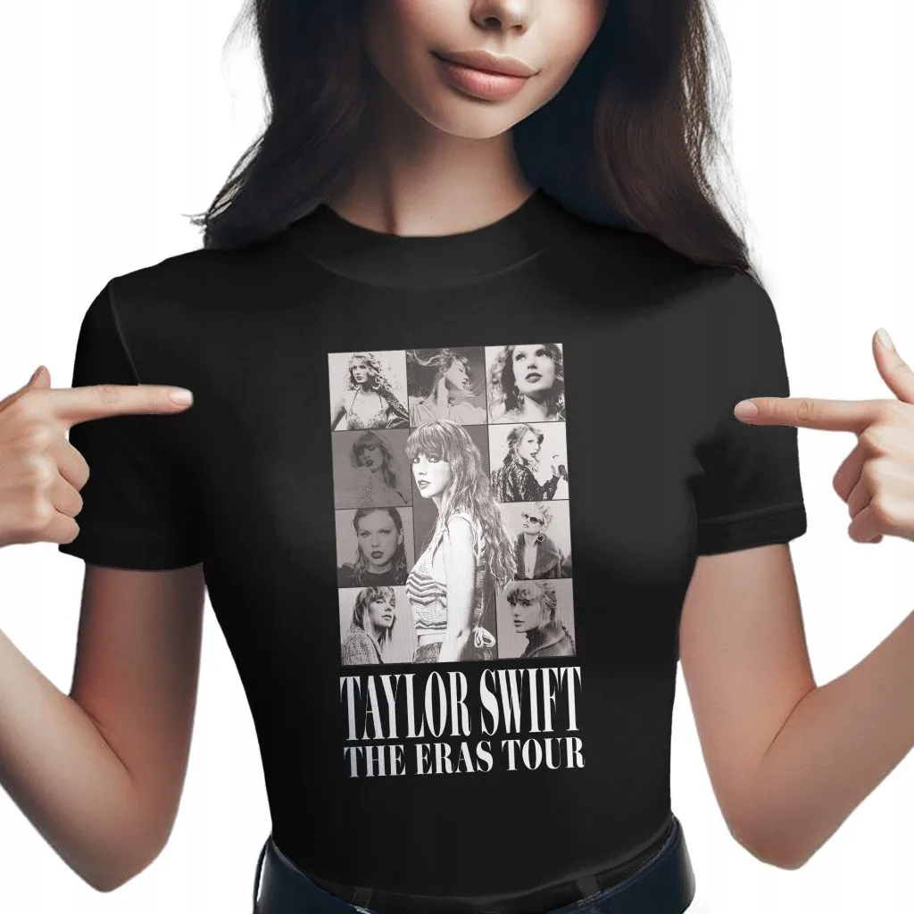 Koszulka damska czarna Taylor Swift The Eras Tour