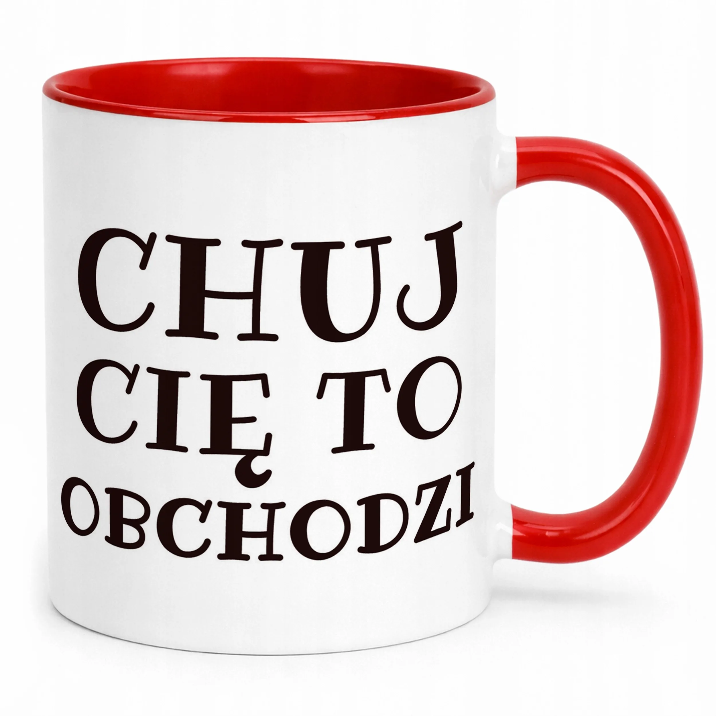 Kubek ceramiczny Ch*j Cię To Obchodzi Śmieszny Zabawny Prezent