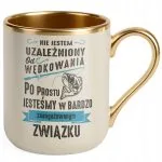 Kubek Premium Złoty Ecru Dla Wędkarza Wędkowanie Ryby Zabawny Prezent