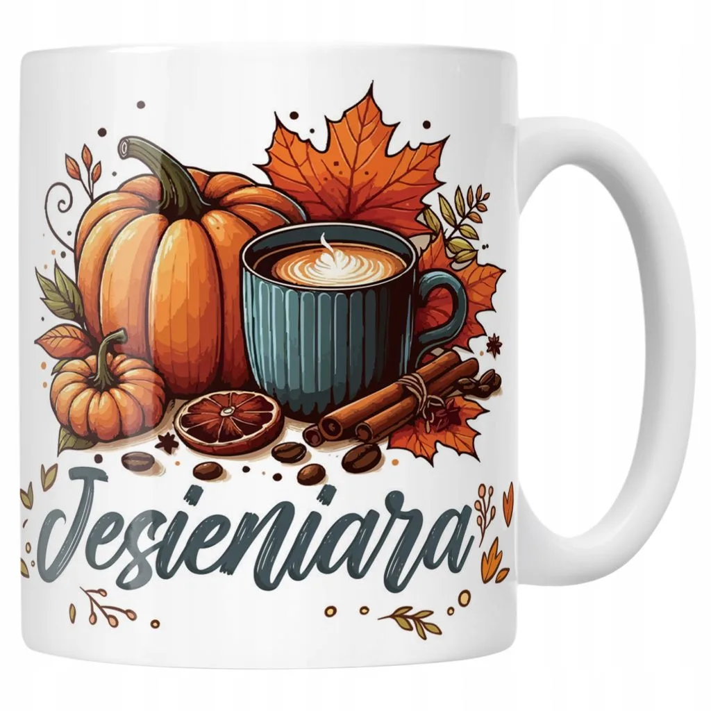 Kubek ceramiczny Jesienny Jesień Jesieniara Prezent Upominek