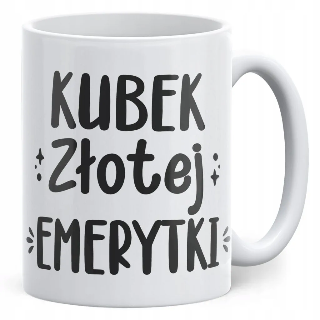 Kubek ceramiczny z okazji Emerytury Dla Emerytki Prezent Upominek