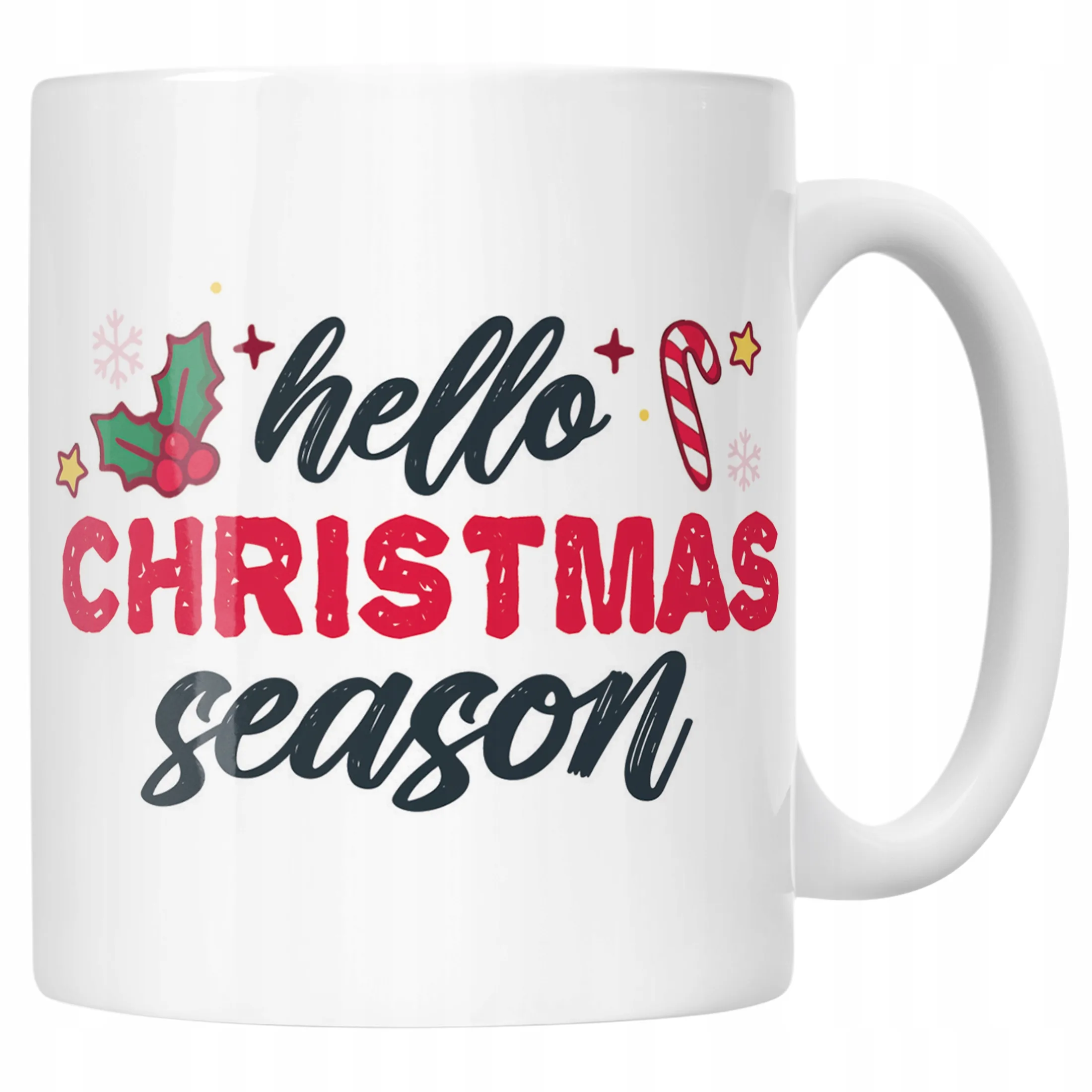 Kubek Ceramiczny Świąteczny Hello Christmas Boże Narodzenie Prezent