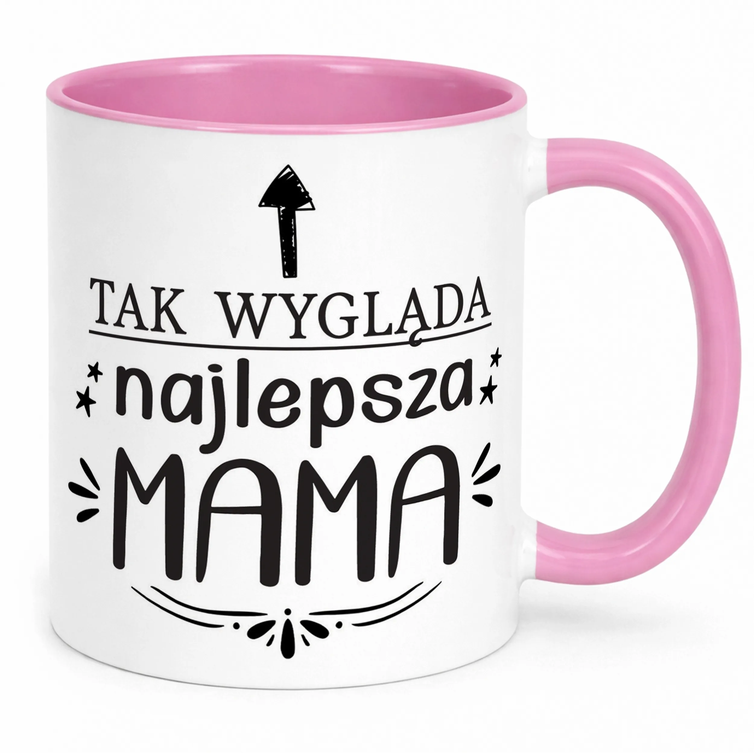 Kubek Różowy Dzień Matki Dla Mamy Prezent Tak Wygląda Najlepsza Mama