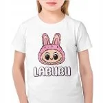 Koszulka biała dziecięca Labubu Dla Fanów Bajki