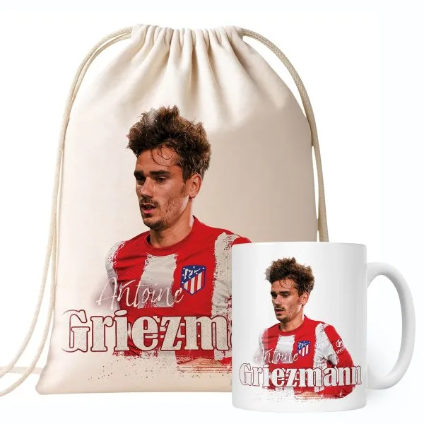 Zestaw Kubek + Plecak Griezmann Atlético Madryt