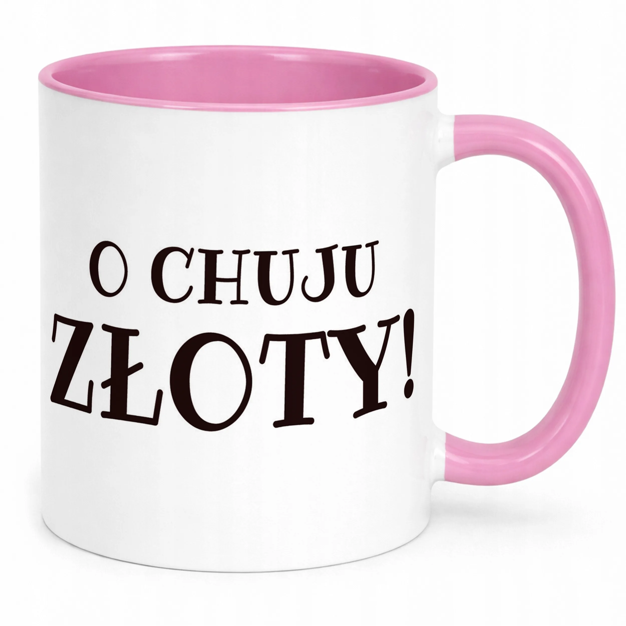 Kubek Różowy O Ch*ju Złoty Śmieszny Zabawny Prezent