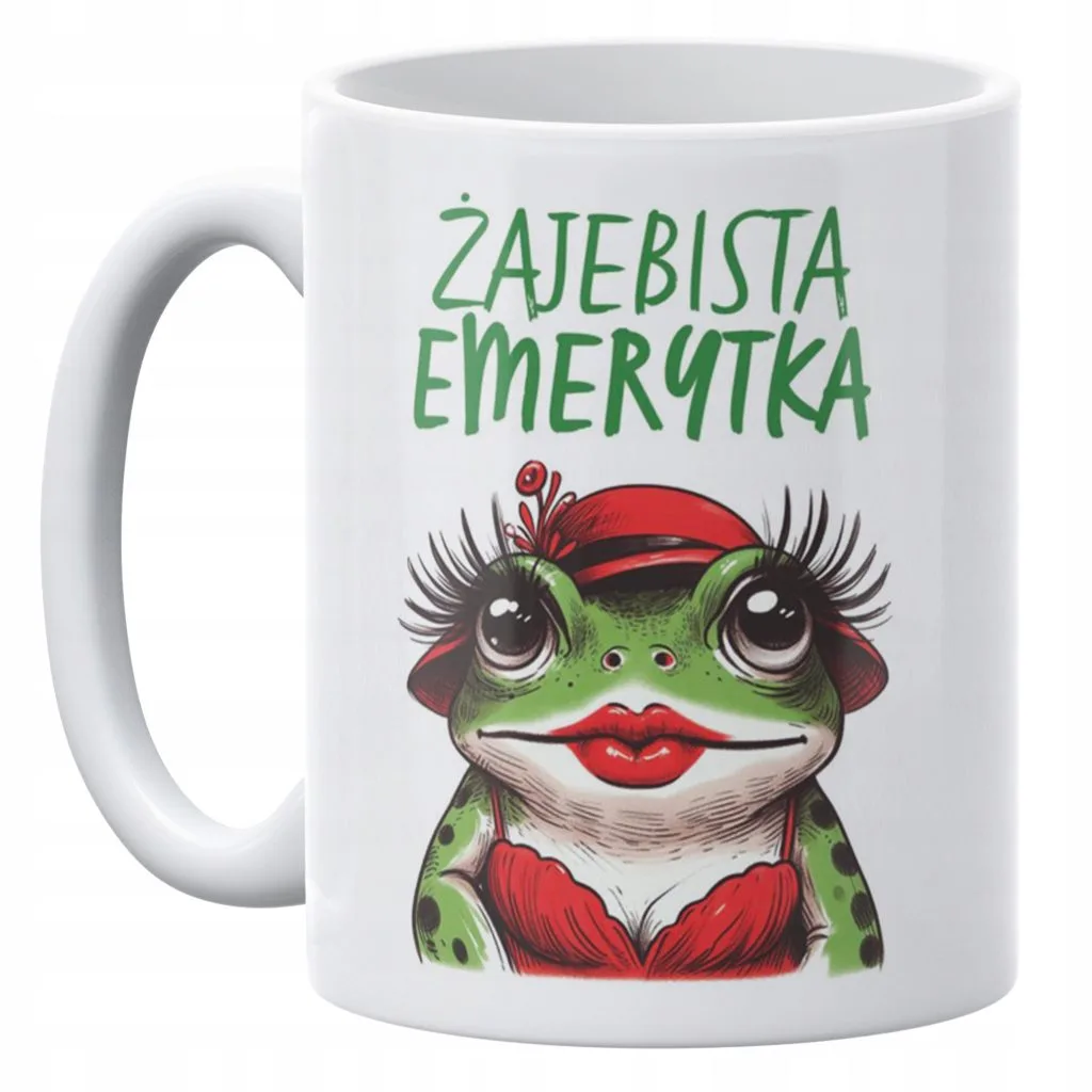 Kubek ceramiczny 330 ml Dla Emerytki Z Okazji Emerytury Prezent Zabawny